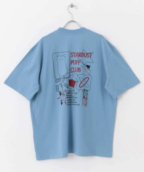 SENSE OF PLACE by URBAN RESEARCH(センスオブプレイスバイアーバンリサーチ)の「キャットグラフィックプリントTシャツ B(Tシャツ/カットソー・メンズ・ブラック/ホワイト/ライトブルー・MEDIUM/LARGE)」の16枚目の写真