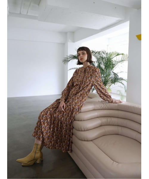 band collar tiered onepiece（ワンピース）｜Katrin TOKYO  