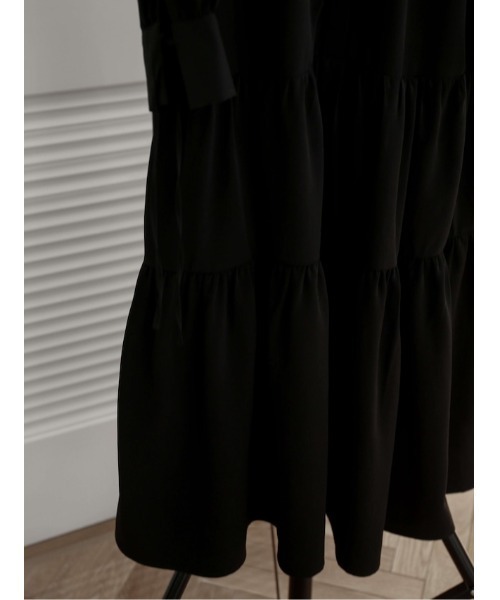 Katrin TOKYO（カトリーントーキョー）の「band collar tiered onepiece（ワンピース・レディース・ブラック/ブラウン・FREE）」の9枚目の写真