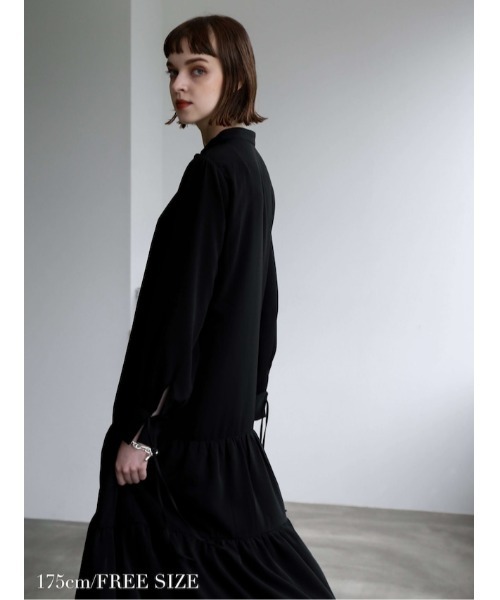 band collar tiered onepiece（ワンピース）｜Katrin TOKYO  