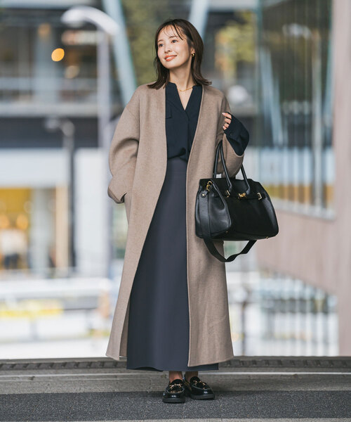 Noble（ノーブル）の「《追加》ワークディテールドレープシャツ 2（シャツ/ブラウス・レディース・ホワイト系その他/ベージュ/ネイビー・FREE）」の20枚目の写真