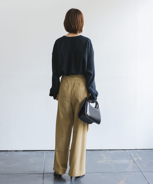 追加》ワークディテールドレープシャツ 2（シャツ/ブラウス