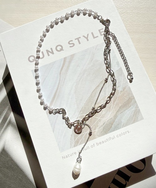 セール】2連チェーンパールネックレス（ネックレス）｜DiamondHearts