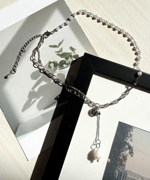 セール】2連チェーンパールネックレス（ネックレス）｜DiamondHearts