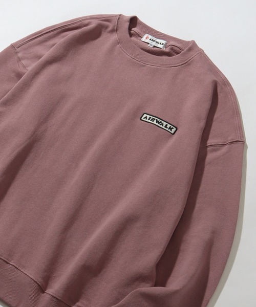 AIRWALK(エアウォーク)の「【AIRWALK/エアウォーク】裏毛 ワッペン刺繍 & バックプリント クルーネック スウェット(スウェット・メンズ・ブラック/ピンク系その他/ブルーグリーン/オートミール・M/LL/L)」の20枚目の写真