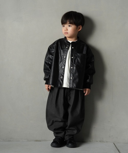 MAKE YOUR DAY（メイクユアデイ）の「無地バルーンパンツ■80～140cm（その他パンツ・キッズ・チャコールグレー/オリーブ/ブラウン・140/130/120/110/100/90/80）」の5枚目の写真