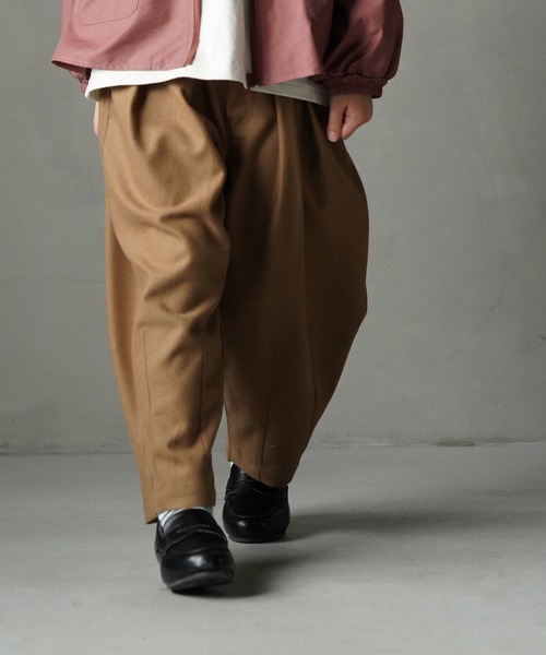 MAKE YOUR DAY（メイクユアデイ）の「無地バルーンパンツ■80～140cm（その他パンツ・キッズ・チャコールグレー/オリーブ/ブラウン・140/130/120/110/100/90/80）」の8枚目の写真