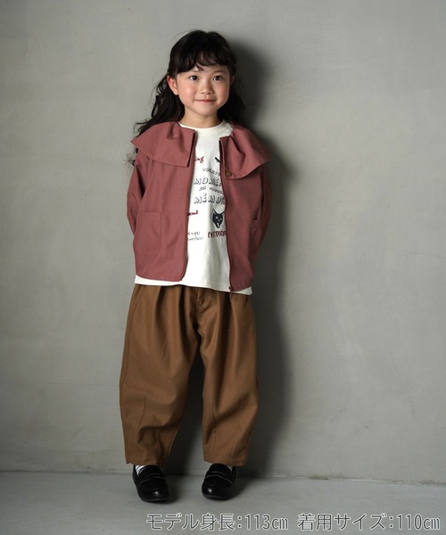 MAKE YOUR DAY（メイクユアデイ）の「無地バルーンパンツ■80～140cm（その他パンツ・キッズ・チャコールグレー/オリーブ/ブラウン・140/130/120/110/100/90/80）」の9枚目の写真