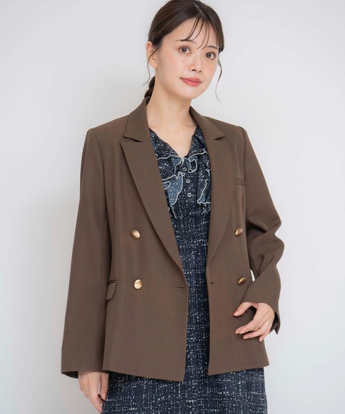 NOELA（ノエラ）の「ゴールドボタンテーラードダブルジャケット