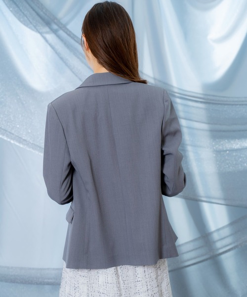 NOELA（ノエラ）の「ゴールドボタンテーラードダブルジャケット（テーラードジャケット・レディース・ブラウン/チャコールグレー/ネイビー・M/S）」の6枚目の写真