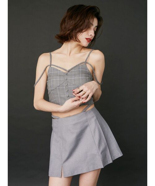 【セール】ストラップチェックキャミソール(キャミソール)|EVRIS(エヴリス) 【セール】ストラップチェックキャミソール(キャミソール)|EVRIS(エヴリス)