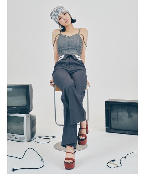 【セール】ストラップチェックキャミソール(キャミソール)|EVRIS(エヴリス) 【セール】ストラップチェックキャミソール(キャミソール)|EVRIS(エヴリス)