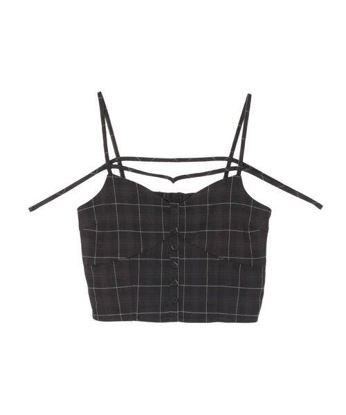 【セール】ストラップチェックキャミソール(キャミソール)|EVRIS(エヴリス) 【セール】ストラップチェックキャミソール(キャミソール)|EVRIS(エヴリス)