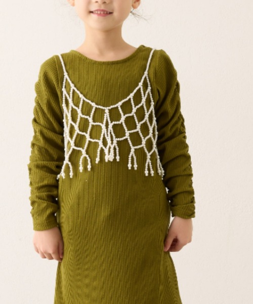 CIAOPANIC TYPY（チャオパニックティピー）の「【KIDS】アソートチェーンビスチェ（サスペンダー・キッズ・ホワイト/シルバー・ONE SIZE）」の6枚目の写真