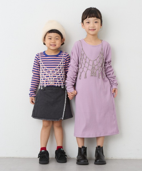 CIAOPANIC TYPY（チャオパニックティピー）の「【KIDS】アソートチェーンビスチェ（サスペンダー・キッズ・ホワイト/シルバー・ONE SIZE）」の20枚目の写真