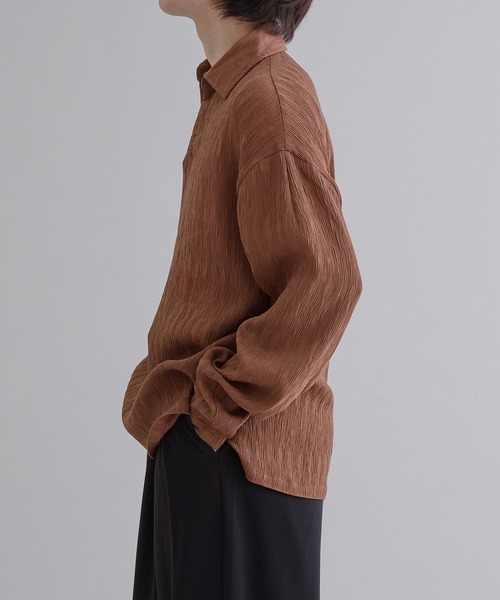 epnok(エプノック)の「スキッパールーズシャツ(シャツ/ブラウス・メンズ・テラコッタ/キャメル/ブラック・SMALL/MEDIUM/LARGE)」の11枚目の写真
