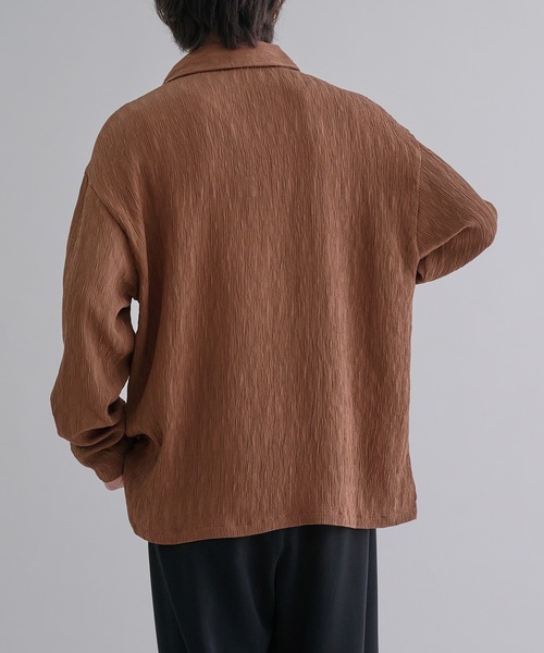 epnok(エプノック)の「スキッパールーズシャツ(シャツ/ブラウス・メンズ・テラコッタ/キャメル/ブラック・SMALL/MEDIUM/LARGE)」の12枚目の写真