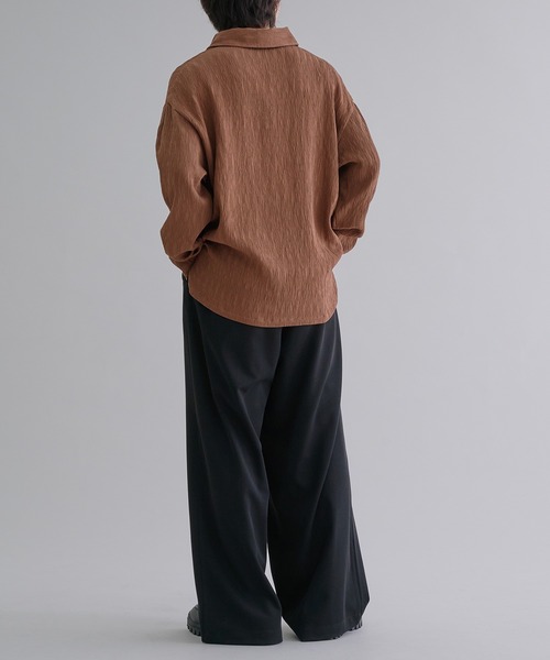 epnok(エプノック)の「スキッパールーズシャツ(シャツ/ブラウス・メンズ・テラコッタ/キャメル/ブラック・SMALL/MEDIUM/LARGE)」の15枚目の写真
