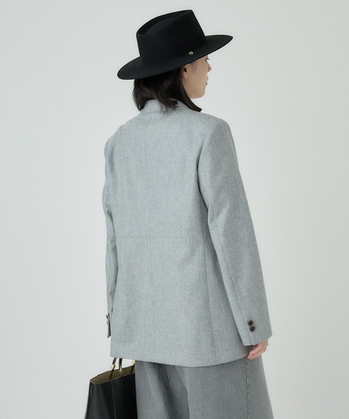 Chaos（カオス）の「Chaos(カオス)/オバロンジャケット（テーラードジャケット・レディース・ネイビー/ライトグレー・FREE）」の7枚目の写真