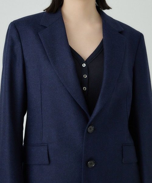 Chaos（カオス）の「Chaos(カオス)/オバロンジャケット（テーラードジャケット・レディース・ネイビー/ライトグレー・FREE）」の20枚目の写真