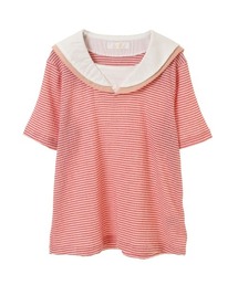 ピンクハウス　カットソー半袖 ボーダー セール】ロゴプリントボーダーカットソー（Tシャツ/カットソー