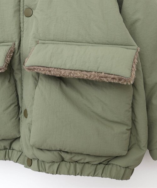 p.premier（ピードットプルミエ）の「リバーシブルアウター（ダウンジャケット/コート・キッズ・ブラウン/レッド/カーキ・80/90/100/110/120/130/140）」の6枚目の写真