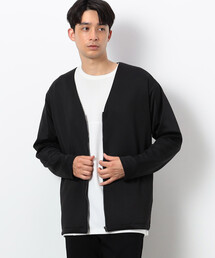 【アンサンブル対応】 ダンボールニット ジップアップカーディガン