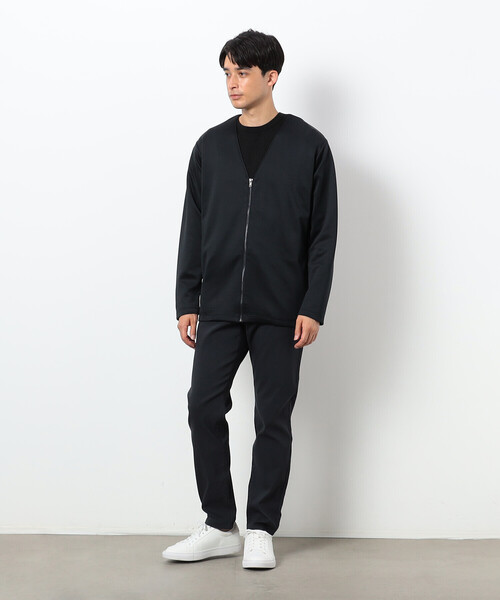 COMME CA ISM（コムサイズム）の「【アンサンブル対応】 ダンボールニット ジップアップカーディガン（カーディガン/ボレロ・メンズ・チャコール/ブラック・MEDIUM/LARGE）」の17枚目の写真