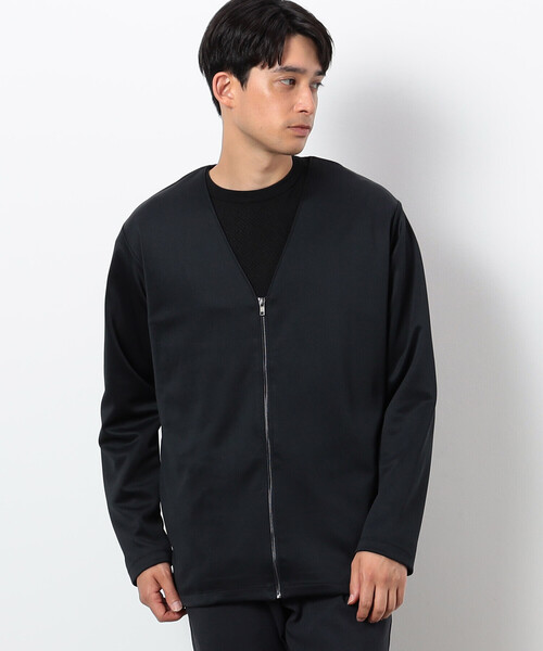 COMME CA ISM（コムサイズム）の「【アンサンブル対応】 ダンボールニット ジップアップカーディガン（カーディガン/ボレロ・メンズ・チャコール/ブラック・MEDIUM/LARGE）」の3枚目の写真