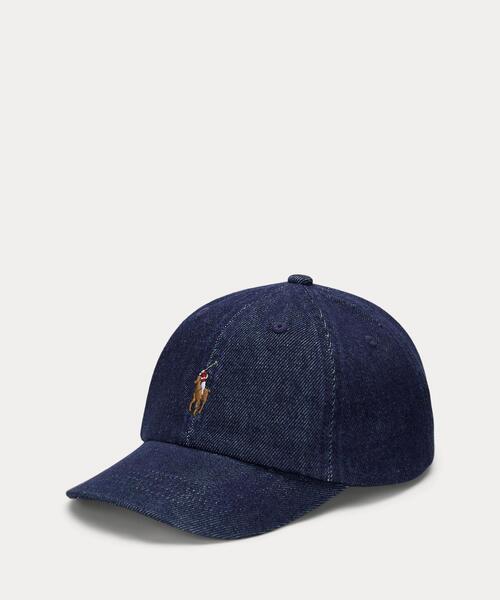 コットン デニム ボール キャップ（キャップ）｜POLO RALPH