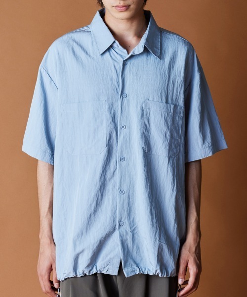 【セール】R. : Rayon Drawcord S/S Loose Shirt（シャツ/ブラウス）｜rehacer（レアセル）