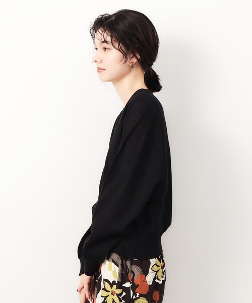 OPAQUE.CLIP（オペークドットクリップ）の「◆UV VネックZIPドルマンニットカーディガン【洗濯機洗い可/抗ピル】（カーディガン/ボレロ・レディース・グレー/ブルー系その他/ブラック/ライトベージュ・38/42/40）」の22枚目の写真