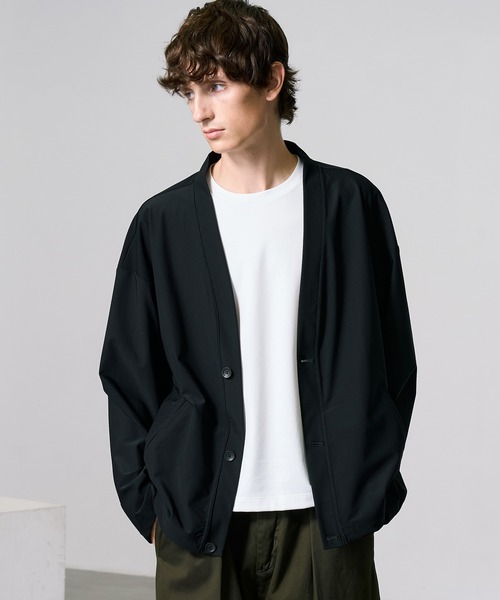 PUBLIC TOKYO(パブリックトウキョウ)の「〈セットアップ対応〉Air Tool(エアトール) ベーシックカーディガン(カーディガン/ボレロ・メンズ・ブラック系その他/ダークブラウン/ダークネイビー・1/2)」の21枚目の写真