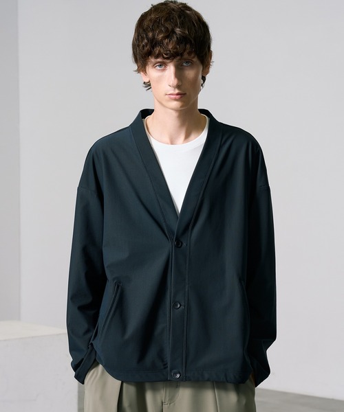 PUBLIC TOKYO(パブリックトウキョウ)の「〈セットアップ対応〉Air Tool(エアトール) ベーシックカーディガン(カーディガン/ボレロ・メンズ・ブラック系その他/ダークブラウン/ダークネイビー・1/2)」の14枚目の写真