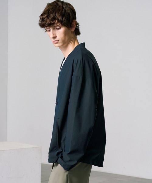 PUBLIC TOKYO(パブリックトウキョウ)の「〈セットアップ対応〉Air Tool(エアトール) ベーシックカーディガン(カーディガン/ボレロ・メンズ・ブラック系その他/ダークブラウン/ダークネイビー・1/2)」の16枚目の写真