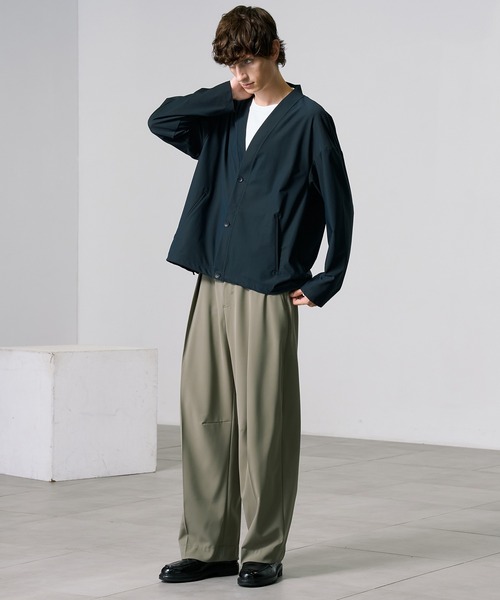 PUBLIC TOKYO(パブリックトウキョウ)の「〈セットアップ対応〉Air Tool(エアトール) ベーシックカーディガン(カーディガン/ボレロ・メンズ・ブラック系その他/ダークブラウン/ダークネイビー・1/2)」の19枚目の写真