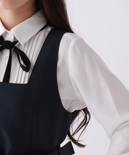 美品 レピピアルマリオ 卒服 セットアップ ジャケット ジャンバースカート repipi armario（レピピ アルマリオ）の「【卒服】Vネック