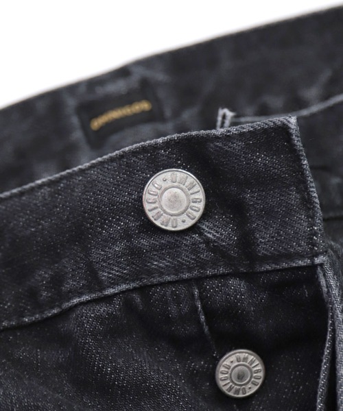 OMNIGOD（オムニゴッド）の「[OMNIGOD mens / オムニゴッド] 14ozセルヴィッジブラックデニム 5Pカレッジフィットジーンズ（デニムパンツ・メンズ・ブラック・30inch/28inch/32inch/34inch）」の2枚目の写真