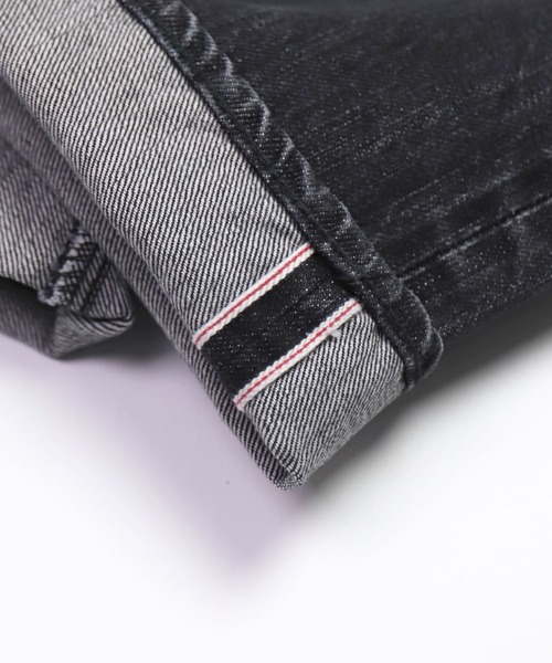 OMNIGOD mens / オムニゴッド] 14ozセルヴィッジブラックデニム 5P