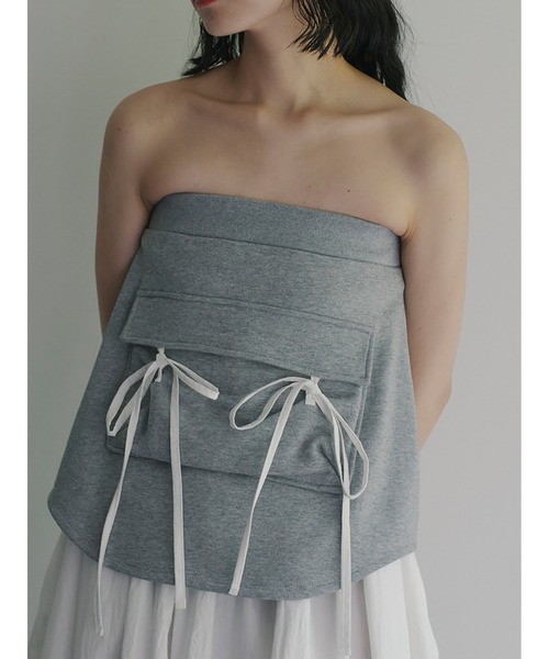 【セール】Mixed Fabrics Ribbon Two Piece（スカート）｜SORIN（ソリン ）