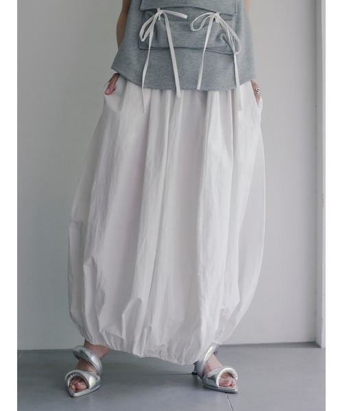 【セール】Mixed Fabrics Ribbon Two Piece（スカート）｜SORIN（ソリン ）