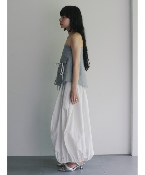 【セール】Mixed Fabrics Ribbon Two Piece（スカート）｜SORIN（ソリン ）