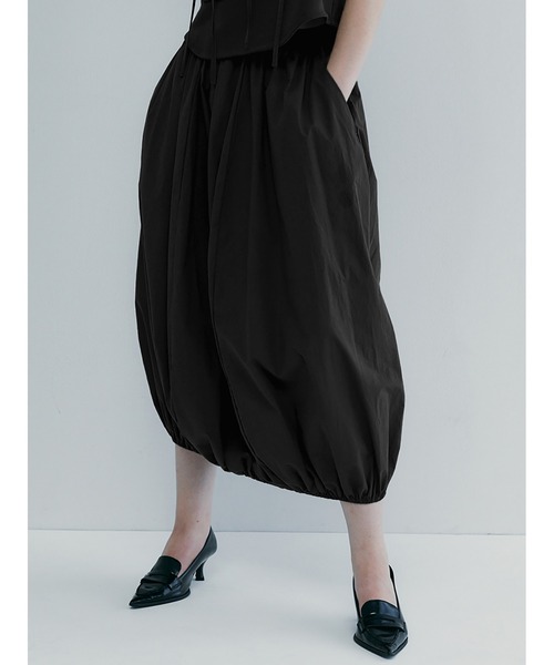 【セール】Mixed Fabrics Ribbon Two Piece（スカート）｜SORIN（ソリン ）