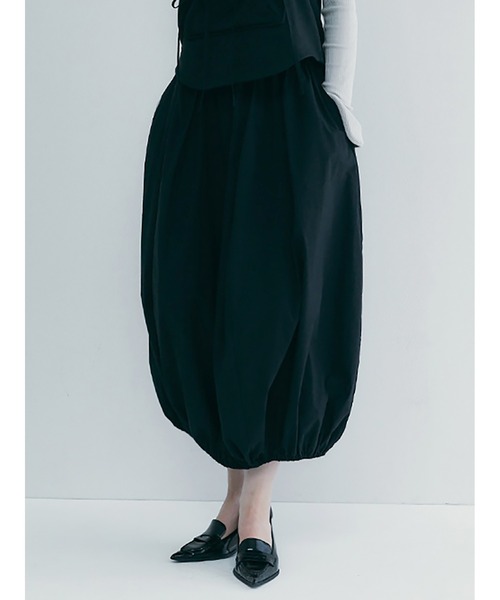 【セール】Mixed Fabrics Ribbon Two Piece（スカート）｜SORIN（ソリン ）