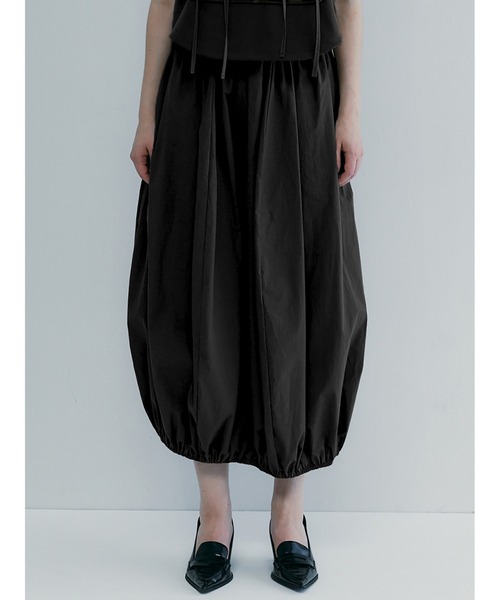 【セール】Mixed Fabrics Ribbon Two Piece（スカート）｜SORIN（ソリン ）