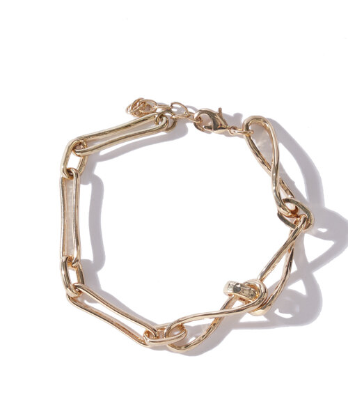 WHO'S WHO gallery（フーズフーギャラリー）の「ニュアンスチェーンブレス（ブレスレット・レディース・ゴールド/シルバー・FREE）」の9枚目の写真