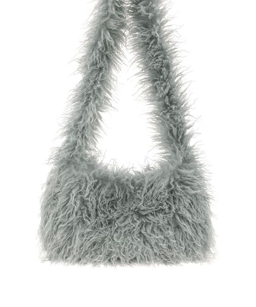 jouetie（ジュエティ）の「ボリュームファーショルダーBAG（ショルダーバッグ・レディース・アイボリー/ブラック/ブルー・FREE）」の5枚目の写真