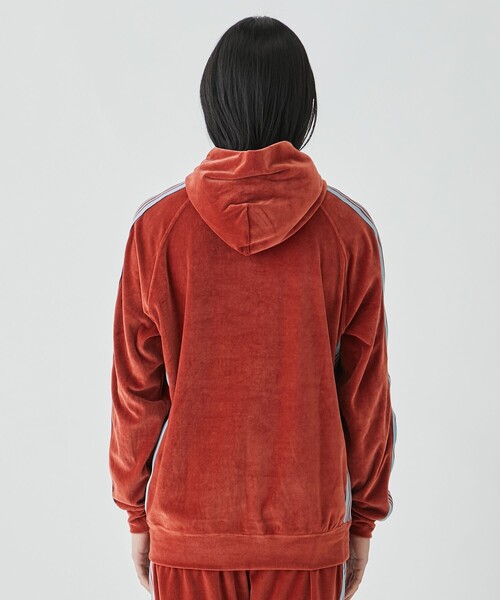 Needles（ニードルス）の「【Needles/ニードルズ】Track Hoody - C/Pe Velour（Tシャツ/カットソー・メンズ・ブラック/レンガ・M/S/L）」の19枚目の写真