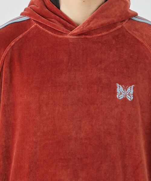 Needles（ニードルス）の「【Needles/ニードルズ】Track Hoody - C/Pe Velour（Tシャツ/カットソー・メンズ・ブラック/レンガ・M/S/L）」の20枚目の写真