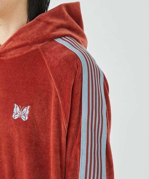Needles（ニードルス）の「【Needles/ニードルズ】Track Hoody - C/Pe Velour（Tシャツ/カットソー・メンズ・ブラック/レンガ・M/S/L）」の21枚目の写真